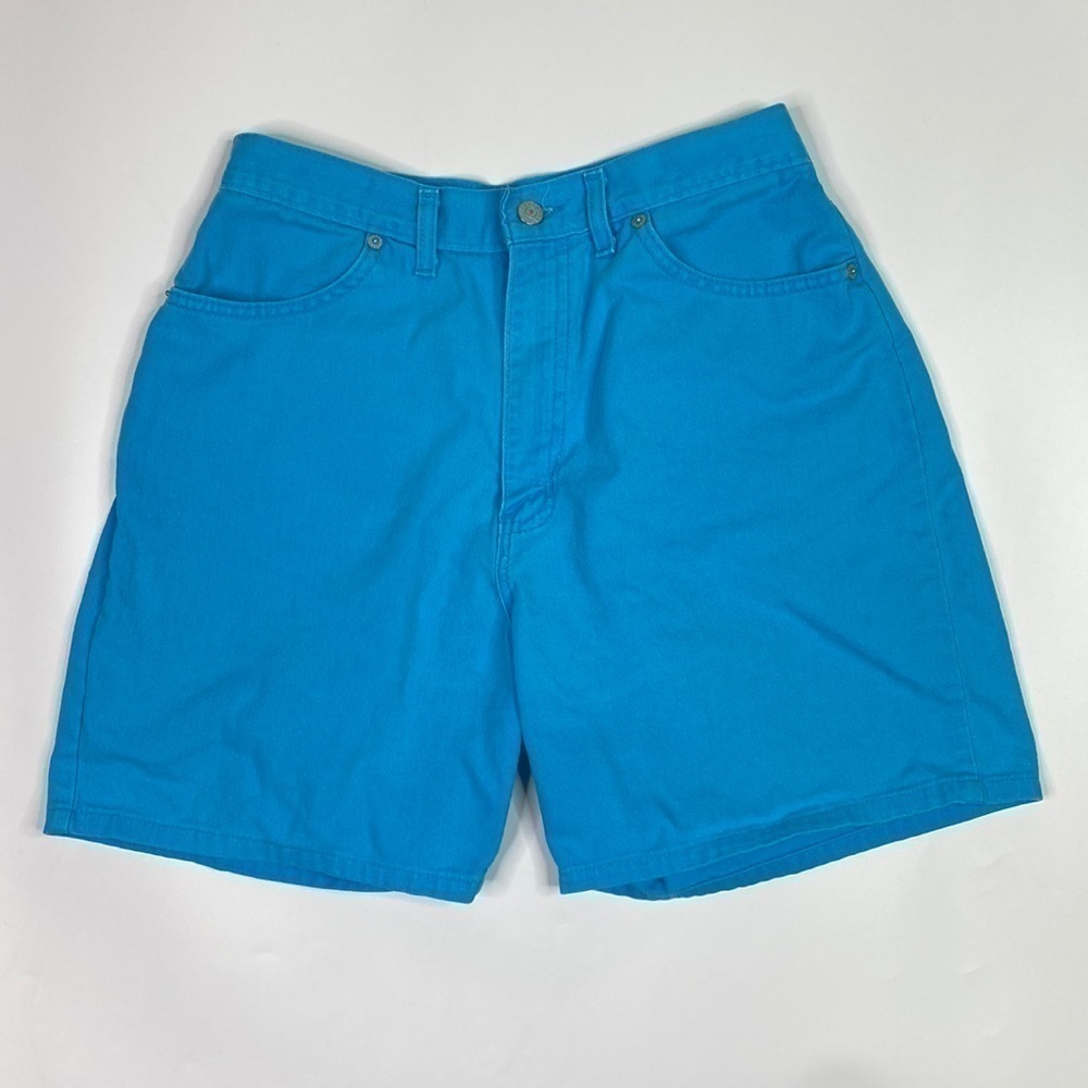Vintage Faded Glory Blue Denim High Waisted Shorts Size 12 (Waist 28)